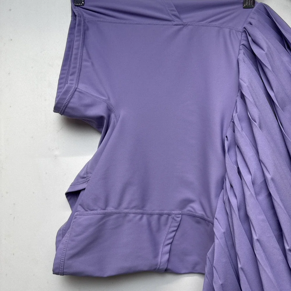 SANTINY Pleated Tennis Skirt for Women with Large Purple‎